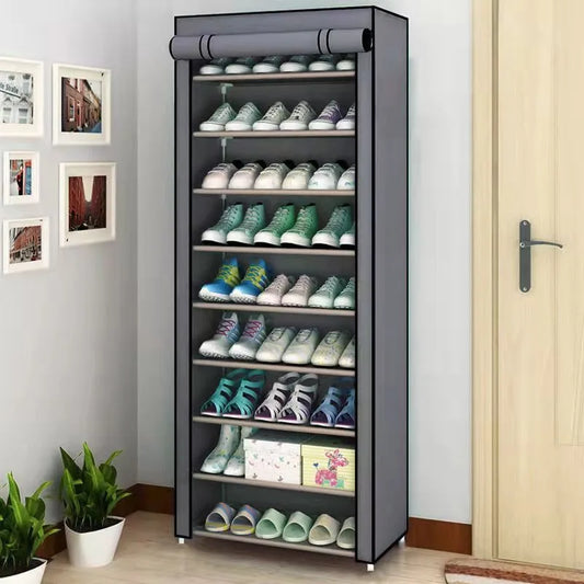 Dustproof Multilayer Shoe Rack | Space-Saving Shoe Organizer