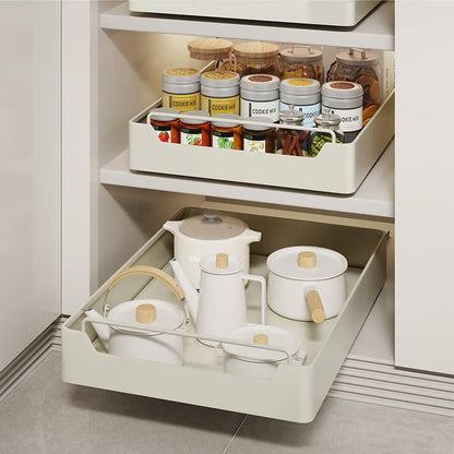 Pull-Out Metal Kitchen Drawer Organizer | Spice & Cabinet Rack