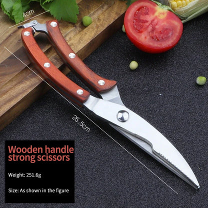 Sharp Stainless Steel Kitchen Scissors – Multi-Purpose Cooking Tool