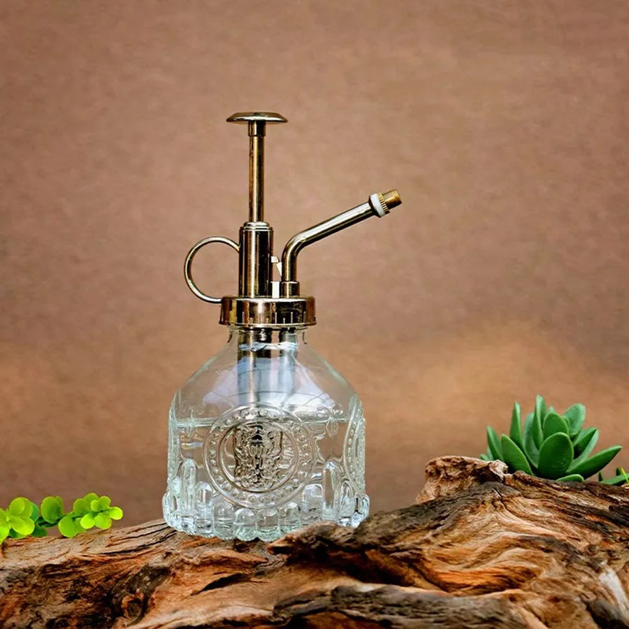 Vintage Glass Plant Mister – 200ML Spray Bottle for Indoor Plants