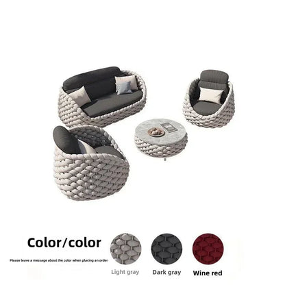 Modern Outdoor Rattan Loveseat – Stylish Patio & Balcony Sofa
