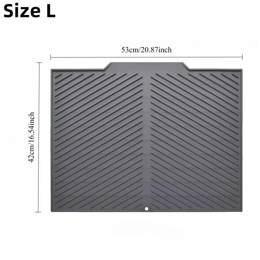 Silicone Sink Splash Guard & Fast-Dry Drain Mat