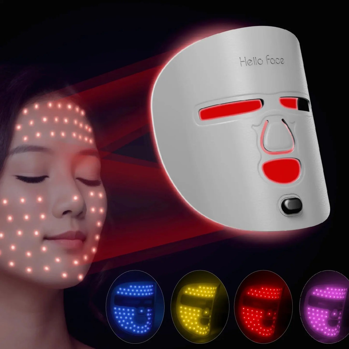 Hello Face M500 Light Therapy Mask – Anti-Aging & Acne Care