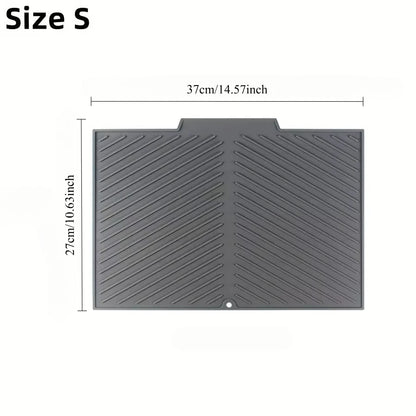 Silicone Sink Splash Guard & Fast-Dry Drain Mat