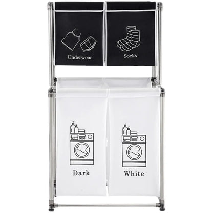 Multi-Layer Laundry Basket Sorter – Space-Saving Clothes Organizer Rack