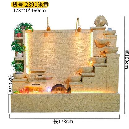 Modern Indoor Water Fountain Wall – Luxury Waterfall Decor