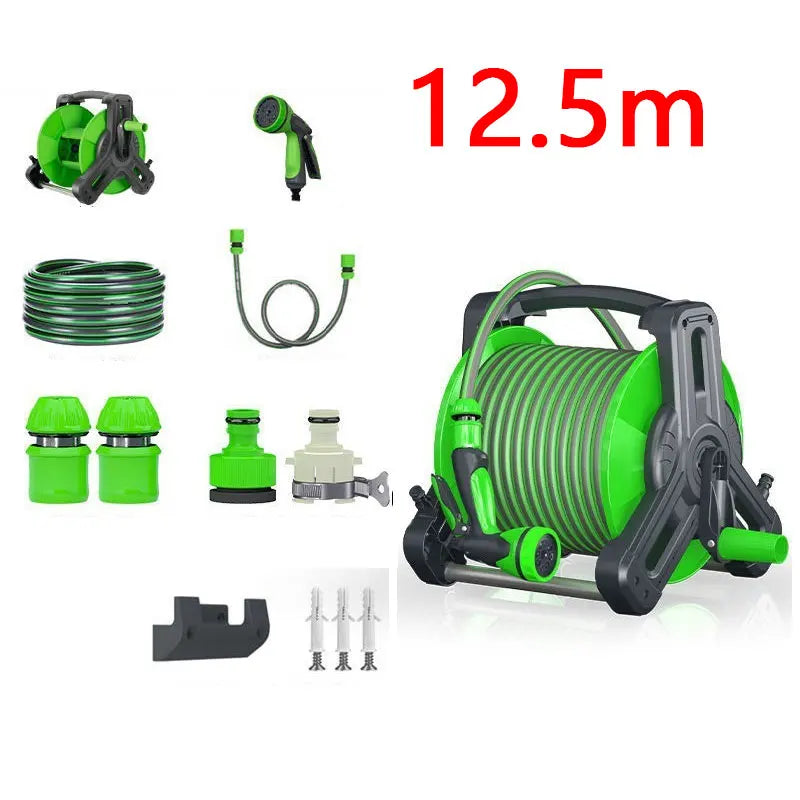 Auto-Retractable Garden Hose Reel – Heavy Duty Wall Mount