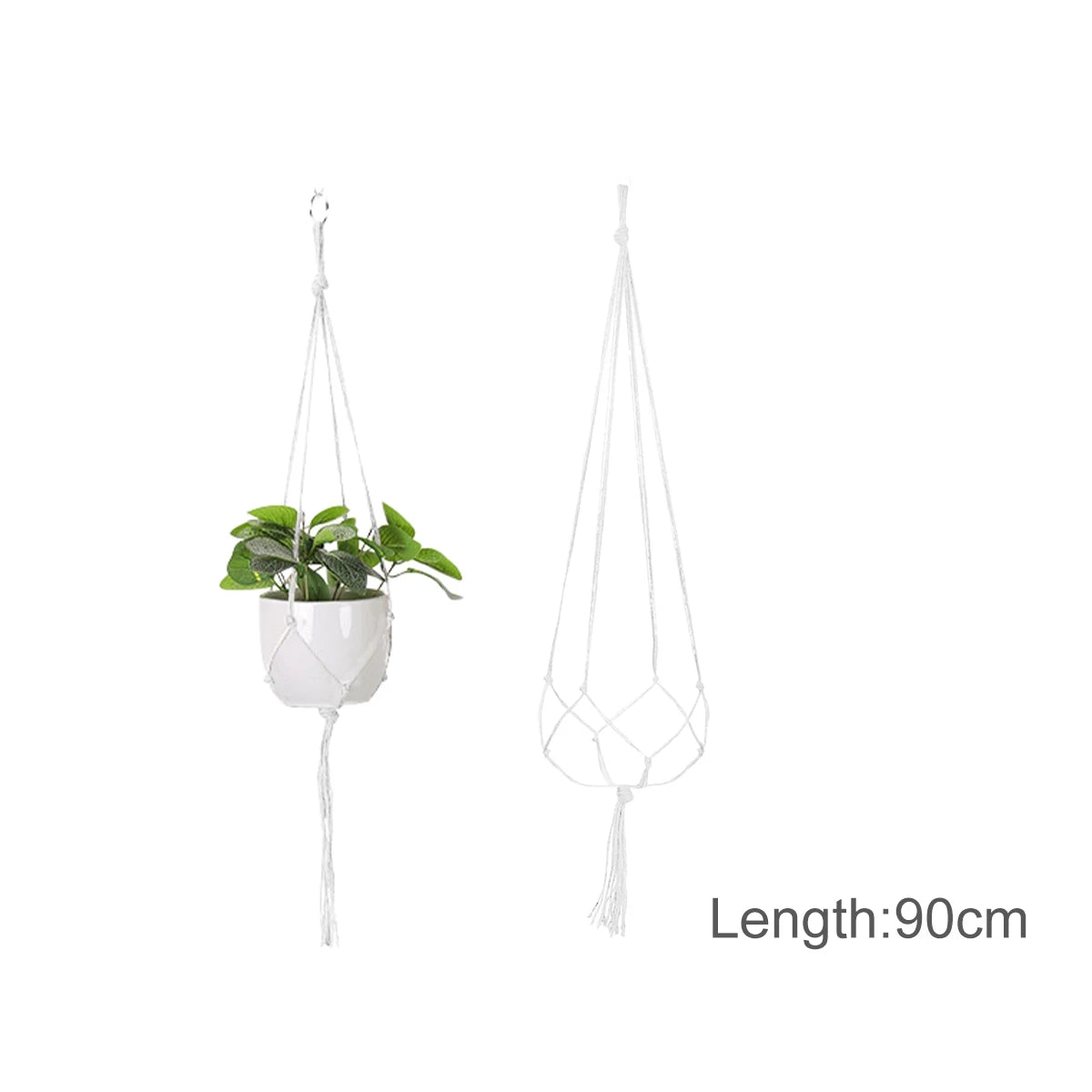 Macrame Plant Hanger – Handmade Boho Hanging Planter
