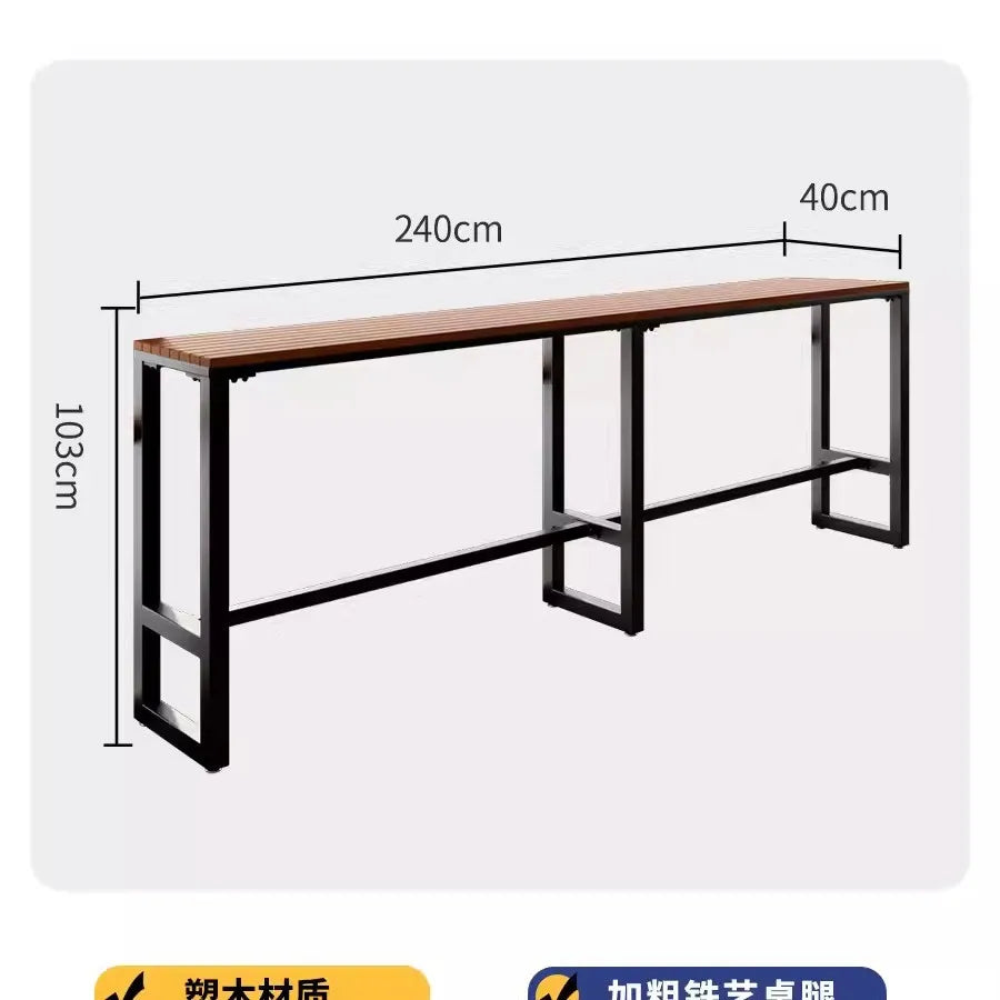 Modern Outdoor Balcony Bar Table & Chair Set