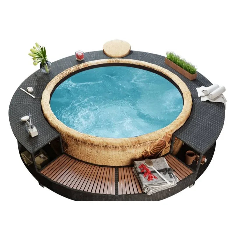 LuxeCurve Outdoor Rattan Sofa Set