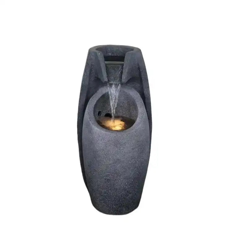 Modern LED Waterfall Fountain – Indoor & Outdoor Relaxing Decor with Pump