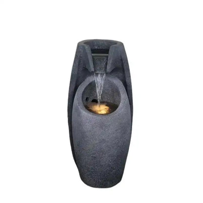 Modern LED Waterfall Fountain – Indoor & Outdoor Relaxing Decor with Pump
