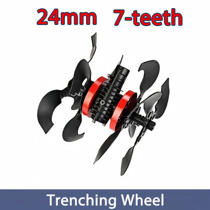 24mm 7-Teeth Lawn Mower & Trimmer Accessory – Weeding & Soil Tools