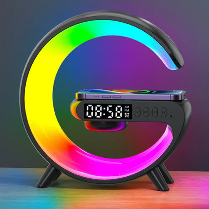 RGB Wireless Charging Station with Speaker | Aesthetic Bedside Essential