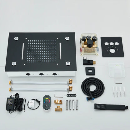 LED Digital Rainfall Shower System with Handheld