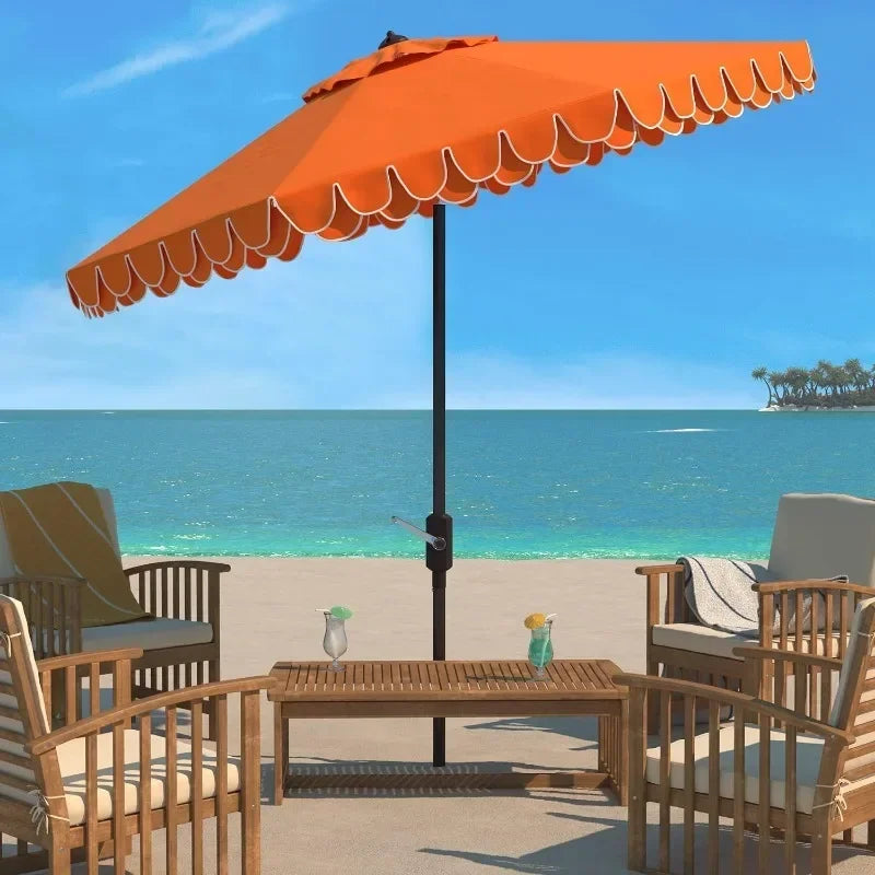 9FT Outdoor Patio Umbrella with Auto Tilt