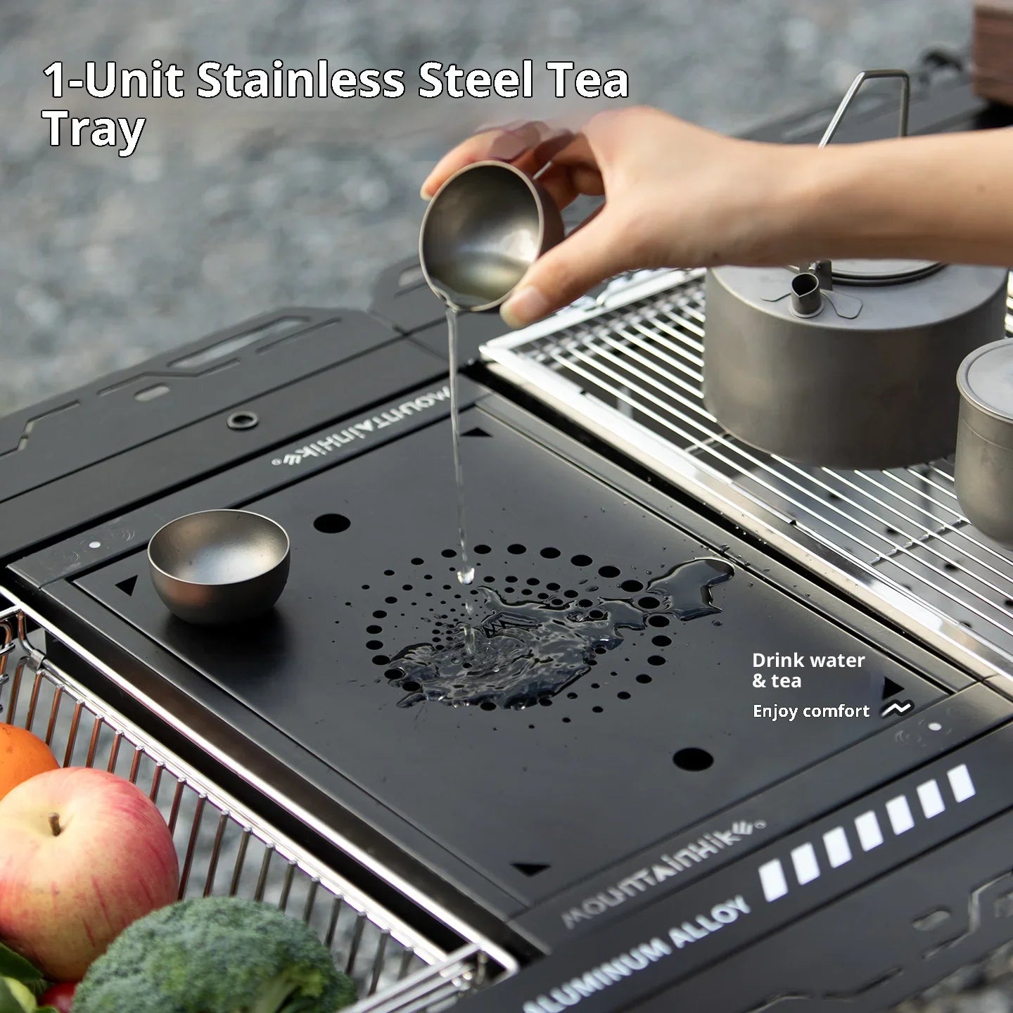 Ultra-Light Foldable Camping IGT Table – Portable Outdoor Cooking Stand