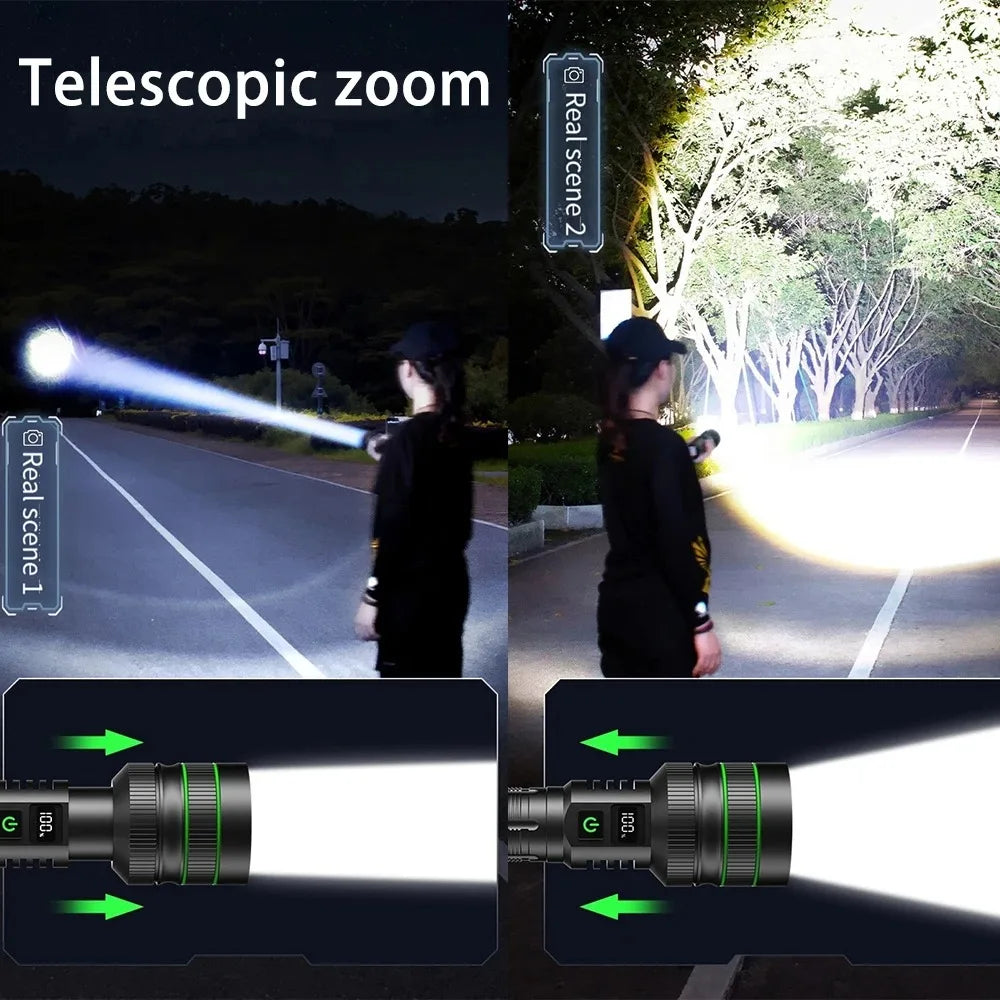 UltraBeam X3000 Rechargeable LED Flashlight – Long-Range, Powerful & Waterproof
