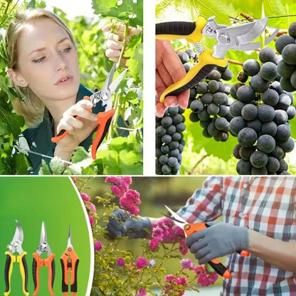 3-Piece Garden Scissors Set – Stainless Steel Pruning Tools