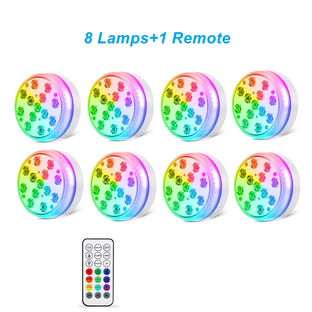 Underwater LED Pool & Garden Lights with Remote