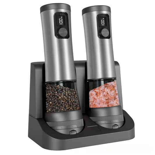 Rechargeable Electric Salt & Pepper Grinder Set