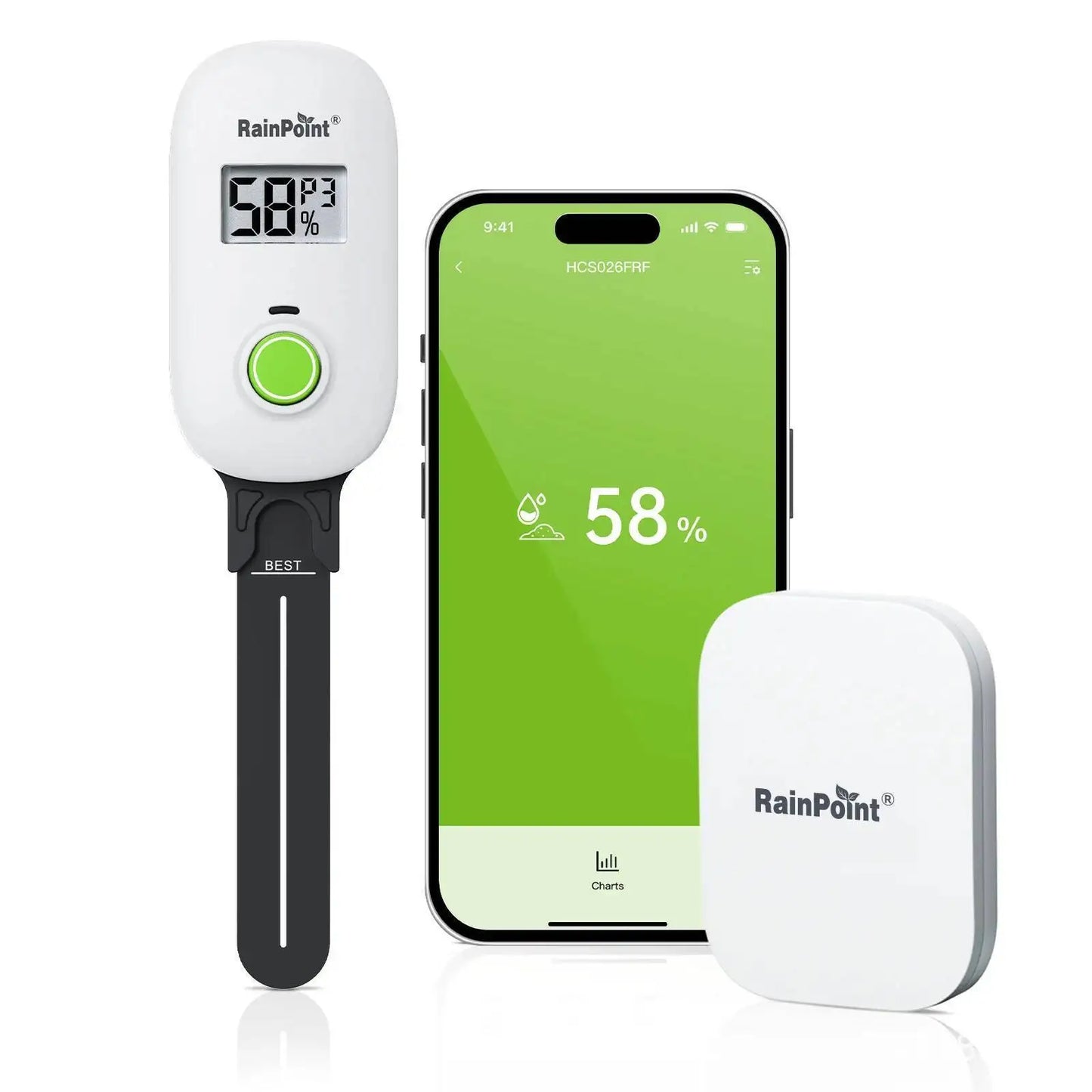 Smart Soil Sensor – Wireless Plant Moisture & Temp Tester