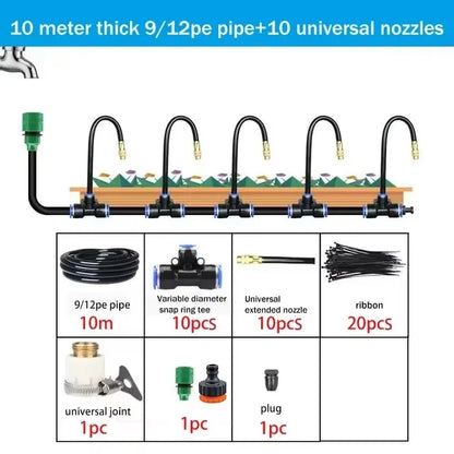Automatic Garden Sprinkler Kit with Copper Nozzle
