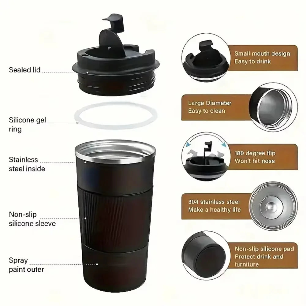 Insulated Travel Mug – Leakproof Hot & Cold Tumbler