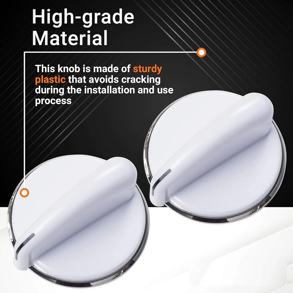 2-Pack Dryer Control Knob Replacement for GE Washers & Dryers