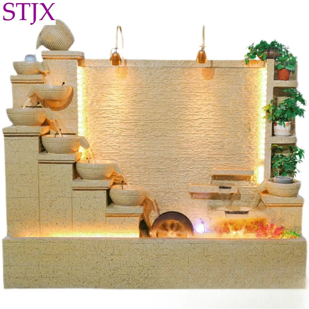 Modern Indoor Water Fountain Wall – Luxury Waterfall Decor