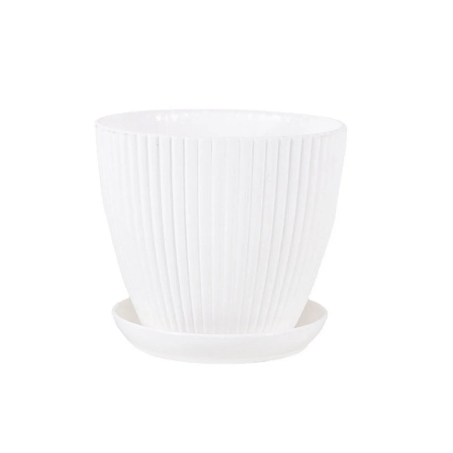 Minimalist Resin Plant Pot with Drainage Tray