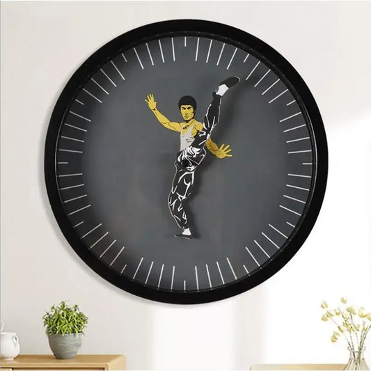 Kungfu Wall Clock – Silent & Unique Home Decor