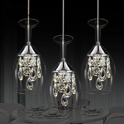 Nordic Glass LED Pendant – Modern Hanging Light