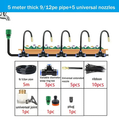 Automatic Garden Sprinkler Kit with Copper Nozzle
