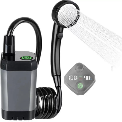 Portable Camping Shower with Smart Temperature Display