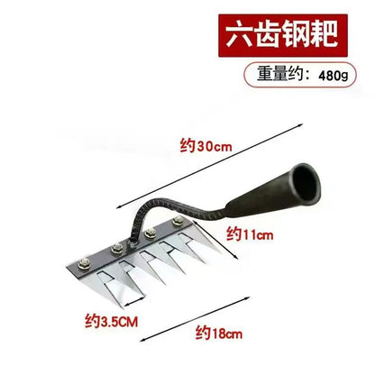 Carbon Steel Hollow Garden Hoe – Easy Weeder & Soil Loosening Tool