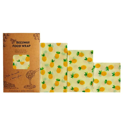 Beeswax Reusable Food Wraps – Eco Friendly Kitchen Storage Set