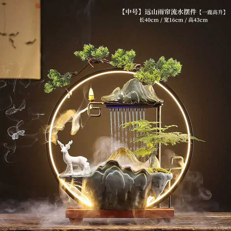 Zen Ceramic Water Fountain Humidifier