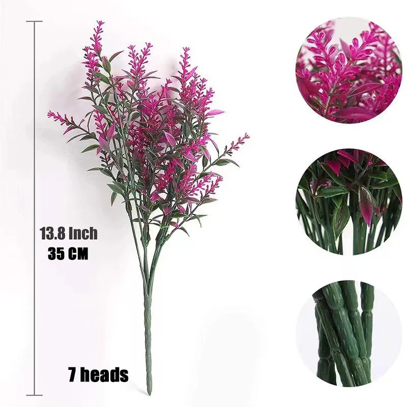 Realistic Lavender Artificial Flowers (2-Pack) – Elegant Home & Outdoor Decor