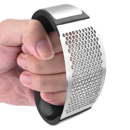 Stainless Steel Garlic Press & Mincer Tool