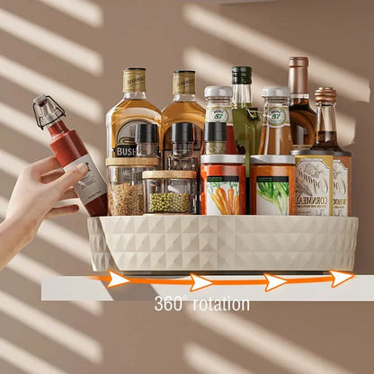 360° Rotating Spice Organizer Tray