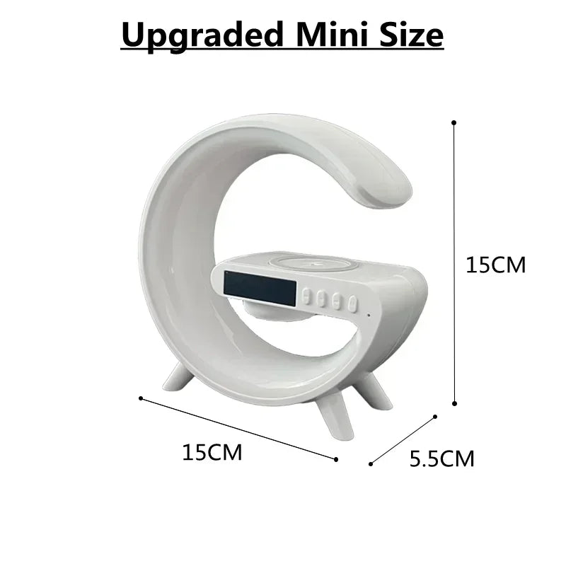 RGB Wireless Charging Station with Speaker | Aesthetic Bedside Essential