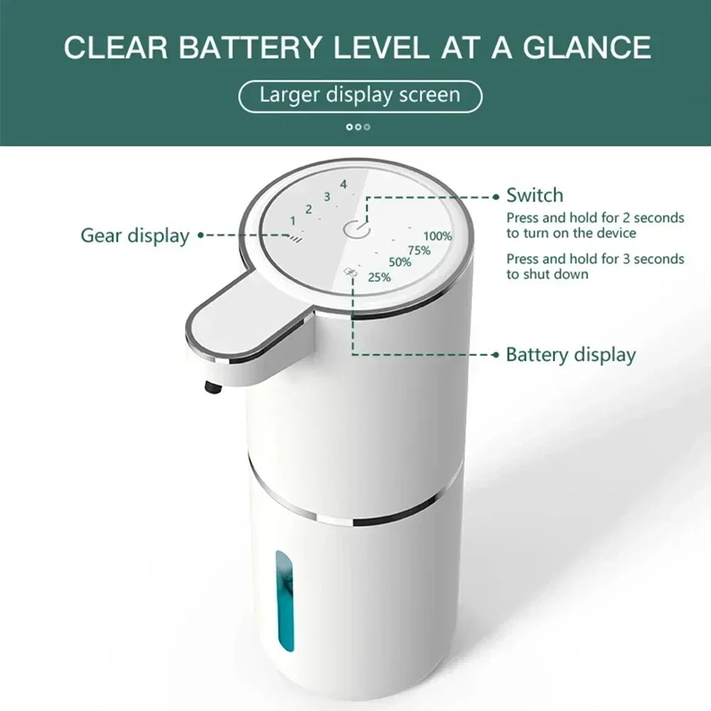 380ml Touchless Foam Soap Dispenser – USB Rechargeable