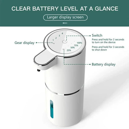 380ml Touchless Foam Soap Dispenser – USB Rechargeable