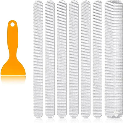 Anti-Slip Shower Strips (24-Pack) – Clear Bathtub Safety Grip Stickers