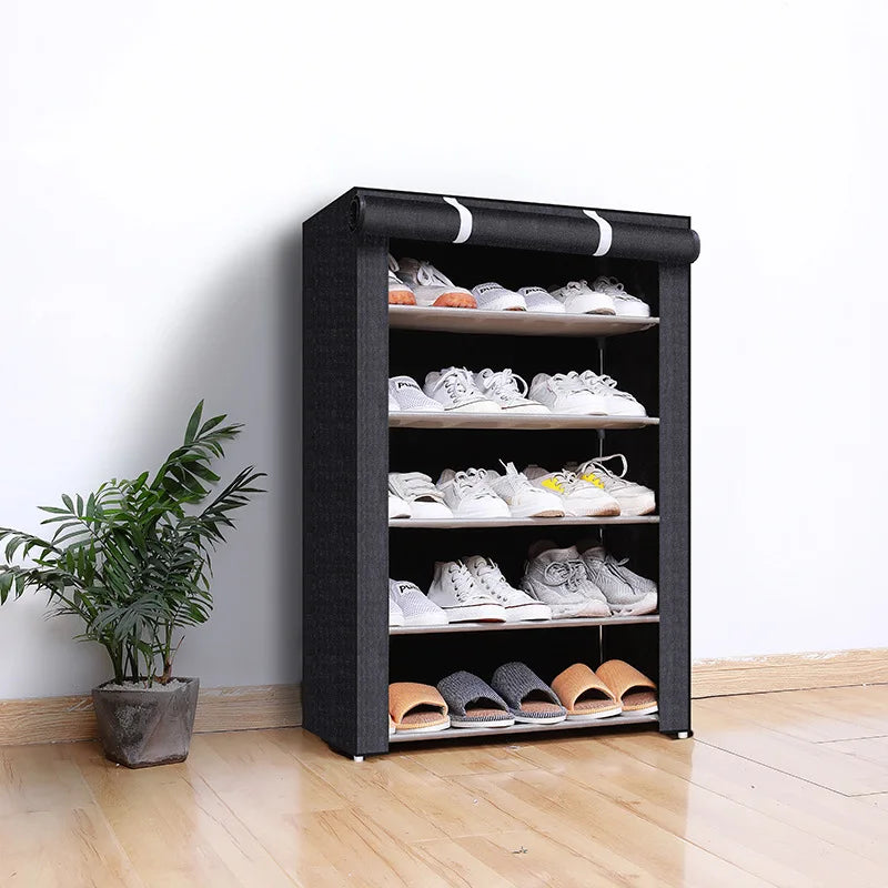 Dustproof Multilayer Shoe Rack | Space-Saving Shoe Organizer
