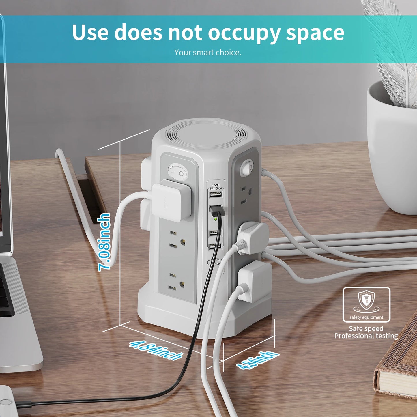 PowerTower 17-in-1 Surge Protector Charging Station