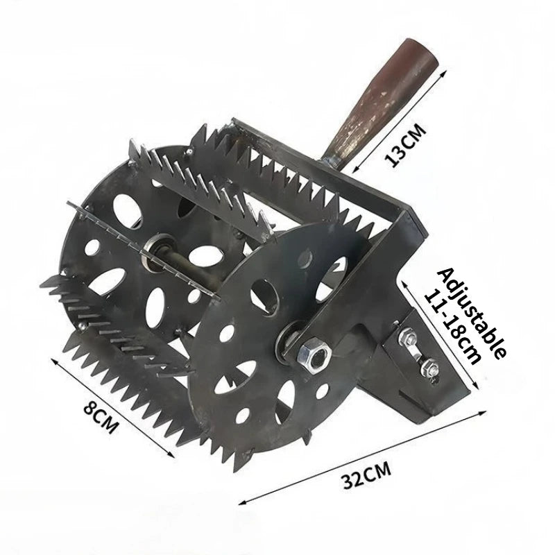 Hand-Pushed Wheel Weeder – Easy Garden & Farm Weed Removal