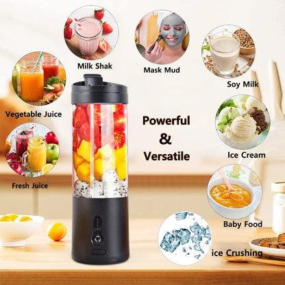 Mini Portable Blender – Electric Juicer & Smoothie Maker