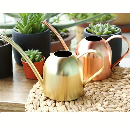 Stainless Steel Watering Can – Long Nozzle Copper Finish